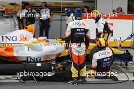 14.02.2008 Jerez, Spain,  Nelson Piquet Jr (BRA), Renault F1 Team, R28 - Formula 1 Testing, Jerez