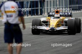 14.02.2008 Jerez, Spain,  Lucas Di Grassi (BRA) Test Driver, Renault F1 Team, R28 - Formula 1 Testing, Jerez