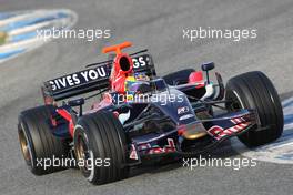 14.02.2008 Jerez, Spain,  Sebastian Bourdais (FRA), Scuderia Toro Rosso, STR02 - Formula 1 Testing, Jerez