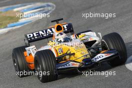14.02.2008 Jerez, Spain,  Lucas Di Grassi (BRA) Test Driver, Renault F1 Team, R28 - Formula 1 Testing, Jerez