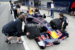 14.02.2008 Jerez, Spain,  Mark Webber (AUS), Red Bull Racing, RB4 - Formula 1 Testing, Jerez