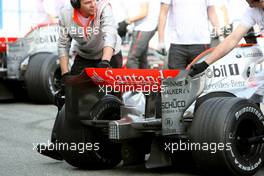 14.02.2008 Jerez, Spain,  McLaren Mercedes, MP4-23, Rear wing detail - Formula 1 Testing, Jerez