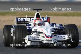 14.02.2008 Jerez, Spain,  Robert Kubica (POL), BMW Sauber F1 Team, F1.08 - Formula 1 Testing, Jerez
