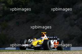 12.02.2008 Jerez, Spain,  Nelson Piquet Jr (BRA), Renault F1 Team, R27 - Formula 1 Testing, Jerez