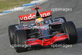 12.02.2008 Jerez, Spain,  Lewis Hamilton (GBR), McLaren Mercedes, MP4-23 - Formula 1 Testing, Jerez