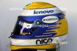 12.02.2008 Jerez, Spain,  Helmet, Nico Rosberg (GER), WilliamsF1 Team - Formula 1 Testing, Jerez
