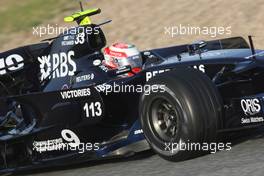 12.02.2008 Jerez, Spain,  Kazuki Nakajima (JPN), Williams F1 Team, FW30 - Formula 1 Testing, Jerez