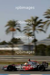 12.02.2008 Jerez, Spain,  Lewis Hamilton (GBR), McLaren Mercedes, MP4-23 - Formula 1 Testing, Jerez
