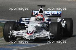 12.02.2008 Jerez, Spain,  Robert Kubica (POL), BMW Sauber F1 Team, F1.08 - Formula 1 Testing, Jerez