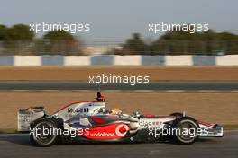 12.02.2008 Jerez, Spain,  Lewis Hamilton (GBR), McLaren Mercedes, MP4-23 - Formula 1 Testing, Jerez