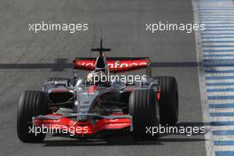 12.02.2008 Jerez, Spain,  Pedro de la Rosa (ESP), Test Driver, McLaren Mercedes, MP4-23 - Formula 1 Testing, Jerez