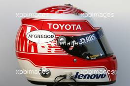 12.02.2008 Jerez, Spain,  Helmet, Kazuki Nakajima (JPN), Williams F1 Team - Formula 1 Testing, Jerez