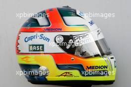 12.02.2008 Jerez, Spain,  Helmet, Adrian Sutil (GER), Force India F1 Team - Formula 1 Testing, Jerez