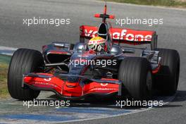12.02.2008 Jerez, Spain,  Lewis Hamilton (GBR), McLaren Mercedes, MP4-23 - Formula 1 Testing, Jerez