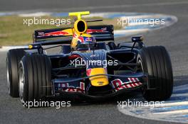 13.02.2008 Jerez, Spain,  Mark Webber (AUS), Red Bull Racing, RB4 - Formula 1 Testing, Jerez