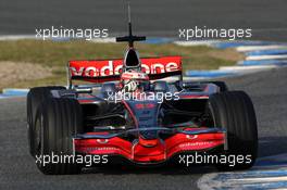 13.02.2008 Jerez, Spain,  Heikki Kovalainen (FIN), McLaren Mercedes, MP4-23 - Formula 1 Testing, Jerez