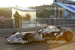 13.02.2008 Jerez, Spain,  Nick Heidfeld (GER), BMW Sauber F1 Team, F1.08 - Formula 1 Testing, Jerez
