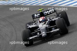 13.02.2008 Jerez, Spain,  Kazuki Nakajima (JPN), Williams F1 Team, FW30 - Formula 1 Testing, Jerez