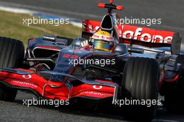 13.02.2008 Jerez, Spain,  Lewis Hamilton (GBR), McLaren Mercedes, MP4-23 - Formula 1 Testing, Jerez