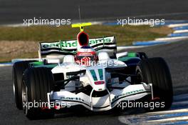 13.02.2008 Jerez, Spain,  Rubens Barrichello (BRA), Honda Racing F1 Team, RA108  - Formula 1 Testing, Jerez