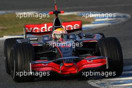 13.02.2008 Jerez, Spain,  Lewis Hamilton (GBR), McLaren Mercedes, MP4-23 - Formula 1 Testing, Jerez