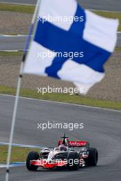 13.02.2008 Jerez, Spain,  Heikki Kovalainen (FIN), McLaren Mercedes, MP4-23 - Formula 1 Testing, Jerez