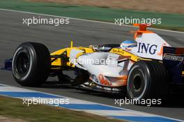 13.02.2008 Jerez, Spain,  Fernando Alonso (ESP), Renault F1 Team, R28 - Formula 1 Testing, Jerez