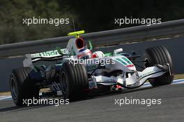 13.02.2008 Jerez, Spain,  Rubens Barrichello (BRA), Honda Racing F1 Team, RA108 - Formula 1 Testing, Jerez