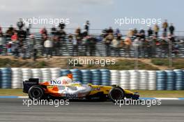 13.02.2008 Jerez, Spain,  Fernando Alonso (ESP), Renault F1 Team - Formula 1 Testing, Jerez