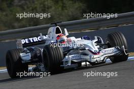 13.02.2008 Jerez, Spain,  Robert Kubica (POL), BMW Sauber F1 Team, F1.08 - Formula 1 Testing, Jerez