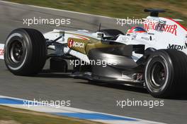13.02.2008 Jerez, Spain,  Adrian Sutil (GER), Force India F1 Team, VJM-01 - Formula 1 Testing, Jerez