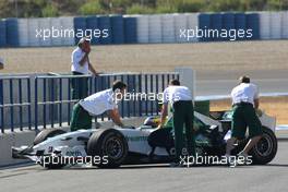 16.09.2008 Jerez, Spain,  Honda Racing F1 Team, Running KERS on their car in Jerez, Mike Conway (GBR), Test Driver, Honda Racing F1 Team, RA108 - Formula 1 Testing