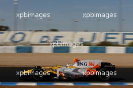 17.09.2008 Jerez, Spain,  Lucas Di Grassi (BRA) Test Driver, Renault F1 Team, R28 - Formula 1 Testing