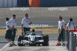 16.09.2008 Jerez, Spain,  Honda Racing F1 Team, Running KERS on their car in Jerez, Mike Conway (GBR), Test Driver, Honda Racing F1 Team, RA108 - Formula 1 Testing