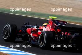 17.09.2008 Jerez, Spain,  Sebastien Buemi (SUI), Test Driver, Scuderia Toro Rosso, STR03 - Formula 1 Testing