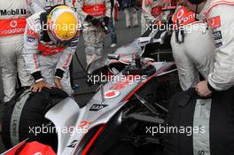 12.10.2008 Gotemba, Japan,  Lewis Hamilton (GBR), McLaren Mercedes - Formula 1 World Championship, Rd 16, Japanese Grand Prix, Sunday Pre-Race Grid