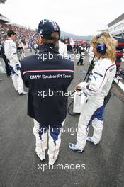 12.10.2008 Gotemba, Japan,  Nick Heidfeld (GER), BMW Sauber F1 Team  - Formula 1 World Championship, Rd 16, Japanese Grand Prix, Sunday Pre-Race Grid
