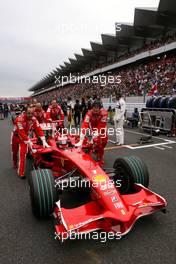 12.10.2008 Gotemba, Japan,  Kimi Raikkonen (FIN), Räikkönen, Scuderia Ferrari  - Formula 1 World Championship, Rd 16, Japanese Grand Prix, Sunday Pre-Race Grid
