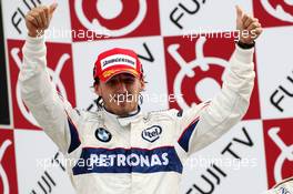 12.10.2008 Gotemba, Japan,  Robert Kubica (POL),  BMW Sauber F1 Team finishes third - Formula 1 World Championship, Rd 16, Japanese Grand Prix, Sunday Podium