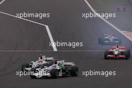 12.10.2008 Gotemba, Japan,  Jenson Button (GBR), Honda Racing F1 Team, Rubens Barrichello (BRA), Honda Racing F1 Team  - Formula 1 World Championship, Rd 16, Japanese Grand Prix, Sunday Race