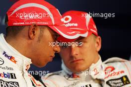 11.10.2008 Gotemba, Japan,  Lewis Hamilton (GBR), McLaren Mercedes, Heikki Kovalainen (FIN), McLaren Mercedes - Formula 1 World Championship, Rd 16, Japanese Grand Prix, Saturday Press Conference