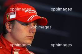 11.10.2008 Gotemba, Japan,  Kimi Raikkonen (FIN), Räikkönen, Scuderia Ferrari - Formula 1 World Championship, Rd 16, Japanese Grand Prix, Saturday Press Conference
