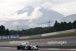 11.10.2008 Gotemba, Japan,  Rubens Barrichello (BRA), Honda Racing F1 Team - Formula 1 World Championship, Rd 16, Japanese Grand Prix, Saturday Practice