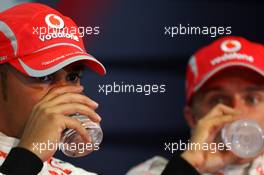 11.10.2008 Gotemba, Japan,  Lewis Hamilton (GBR), McLaren Mercedes, Heikki Kovalainen (FIN), McLaren Mercedes - Formula 1 World Championship, Rd 16, Japanese Grand Prix, Saturday Press Conference