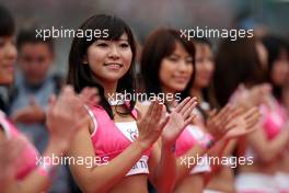 12.10.2008 Gotemba, Japan,  Grid Girls  - Formula 1 World Championship, Rd 16, Japanese Grand Prix, Sunday