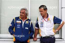 12.10.2008 Gotemba, Japan,  Flavio Briatore (ITA), Renault F1 Team, Team Chief, Managing Director, Steve Nielsen - Formula 1 World Championship, Rd 16, Japanese Grand Prix, Sunday