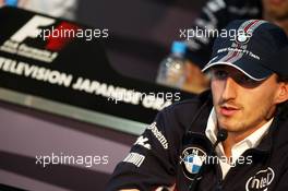 09.10.2008 Gotemba, Japan, Press conference, Robert Kubica (POL),  BMW Sauber F1 Team - Formula 1 World Championship, Rd 16, Japanese Grand Prix, Thursday