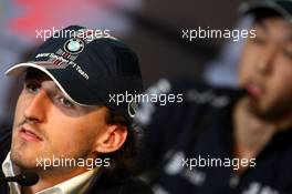 09.10.2008 Gotemba, Japan, Press conference, Robert Kubica (POL),  BMW Sauber F1 Team  - Formula 1 World Championship, Rd 16, Japanese Grand Prix, Thursday