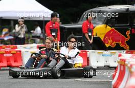 09.10.2008 Gotemba, Japan, Kart Race in Jingu Gaien, Sebastian Vettel (GE), Scuderia Toro Rosso - Formula 1 World Championship, Rd 16, Japanese Grand Prix, Thursday