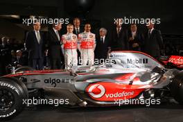 07.01.2008 Stuttgart, Germany,  Heikki Kovalainen (FIN), McLaren Mercedes, Lewis Hamilton (GBR), McLaren Mercedes - McLaren Mercedes, MP4-23